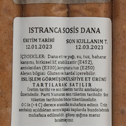 Istranca Dana Sosis (250 gr) Kuka Çiftlik