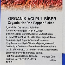 Organik Acı Pul Biber (50 gr) Ekoloji Market