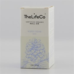 Organik Roll-on Deodorant, White Cedar, Mavi-Erkek (60 ml) TheLifeCo