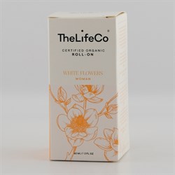 Organik Roll-on Deodorant, White Flowers, Kadın (60 ml) TheLifeCo
