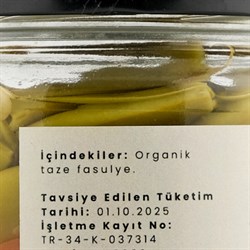Organik Taze Fasulye Konservesi (650 gr) Organicasa
