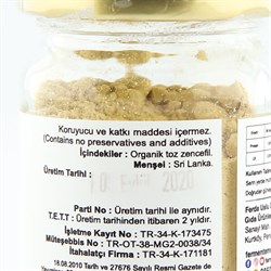 Organik Toz Zencefil (50 gr) Fermente Mutfağım