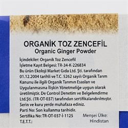 Organik Zencefil (30 gr) Ekoloji Market